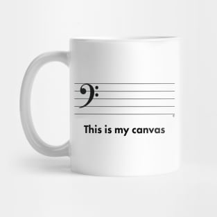 This Is My Canvas - Bass Clef Mug